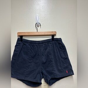 VTG polo Ralph Lauren pull on shorts navy blue men's XL pleatead 4L 32w